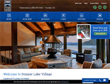 Tablet Screenshot of donnerlakevillage.com